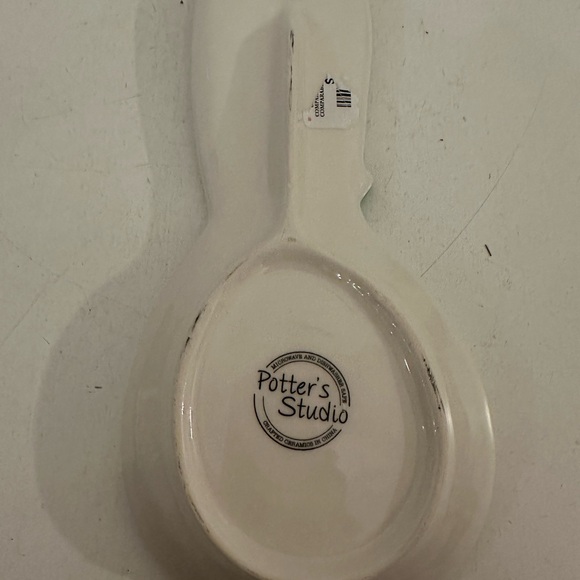 Potters studio cute rabbit spoon rest ceramic - Picture 3 of 3
